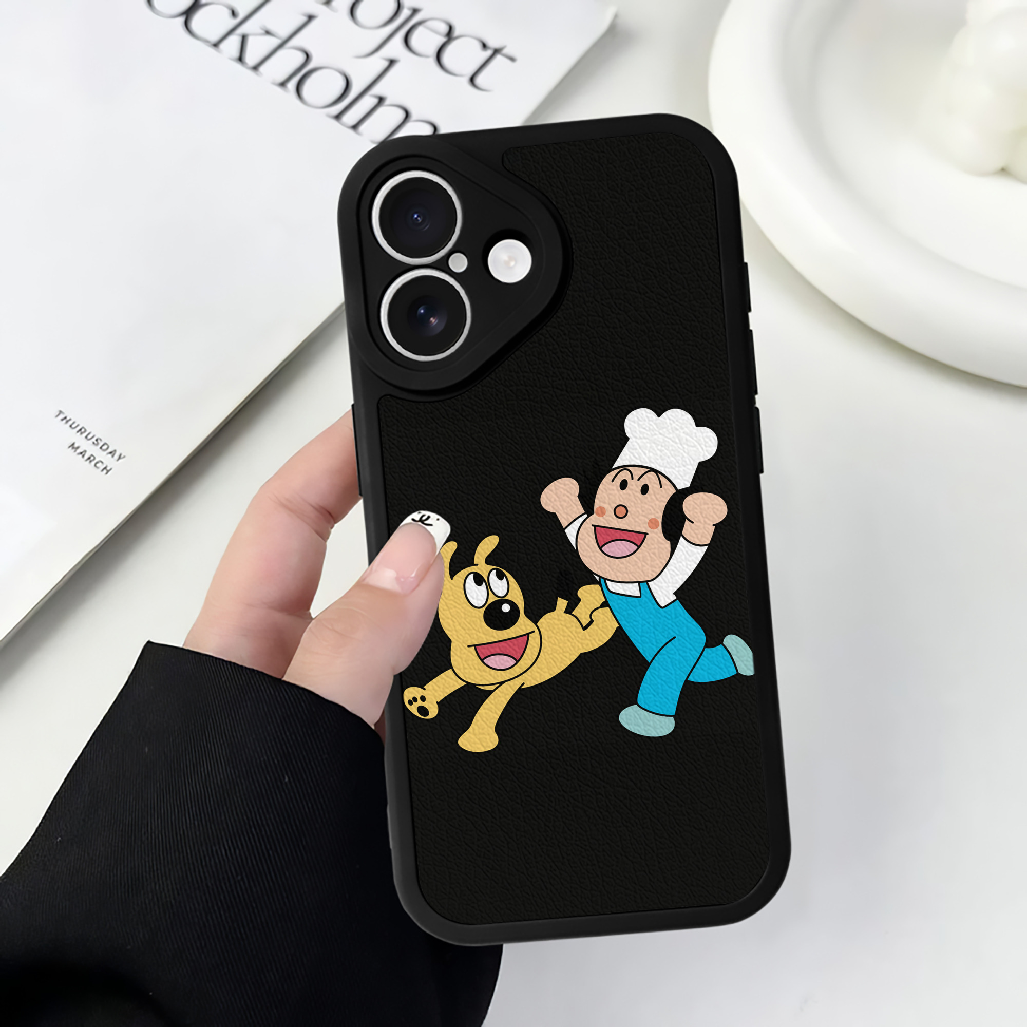（画像用） アンパンマン Anpanman 【iPhone 16シリーズ対応】シリコンスマホケース（レザー調） 材質：シリコン